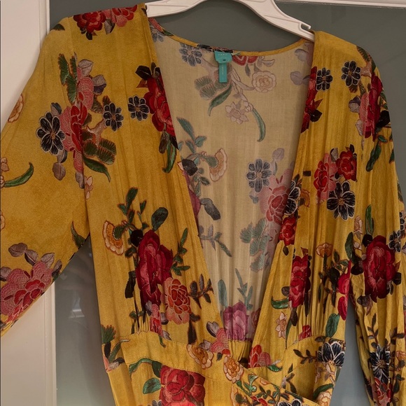 FARM RIO - EUC Sunlit Floral Wrap Maxi Dress - Picture 7 of 8